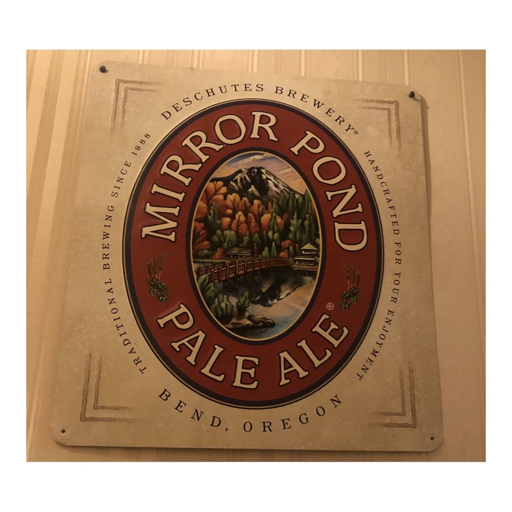 Vintage Mirror PondPale Ale sign